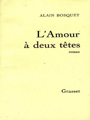 cover image of L'amour à deux têtes